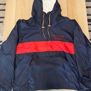 VINTAGE Ball State Alumni Windbreaker Quarterzip